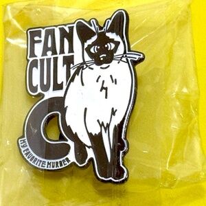Fan Cult - My Favorite Murder - Podcast promotional cat pinback pin